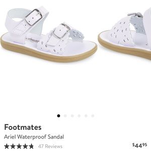 Footmates Ariel Sandal white - size 8